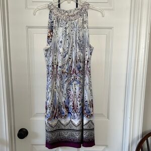 Elegant Paisley Print Dress